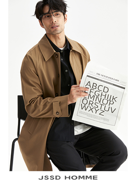 JSSD HOMME 日本东丽风衣外套男风衣男士春秋季防水中长款风衣男