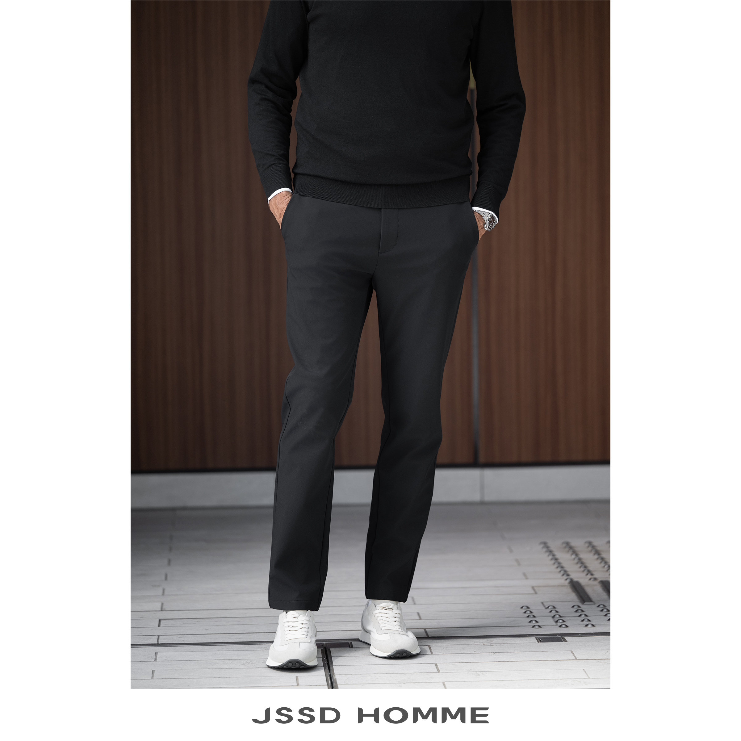 JSSDHOMME纳米膜加绒休闲裤男