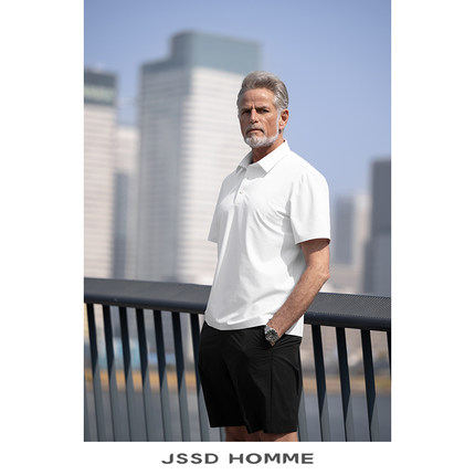 JSSD HOMME 男士夏季新款POLO衫翻领短袖T恤男防晒透气休闲短袖男