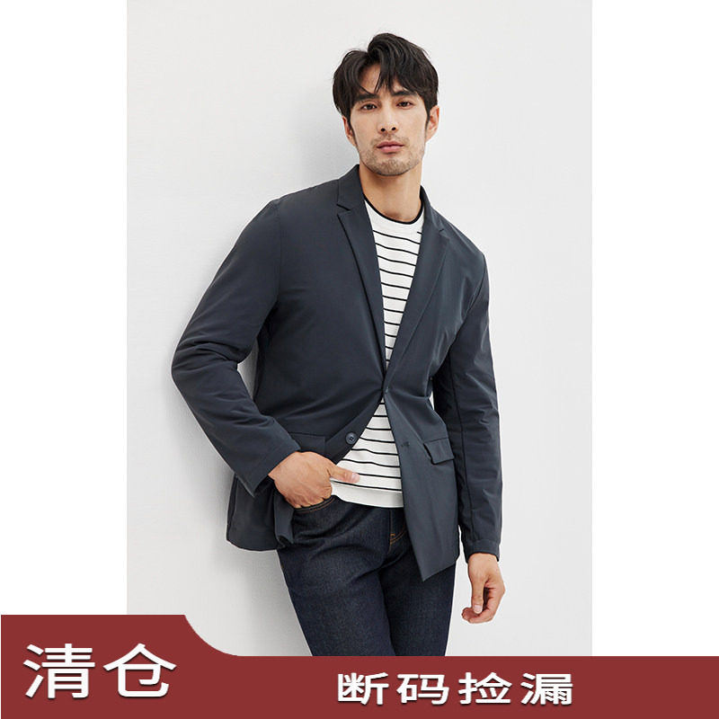 JSSD HOMME 秋季休闲西服男士平驳领商务通勤休闲西装外套男款