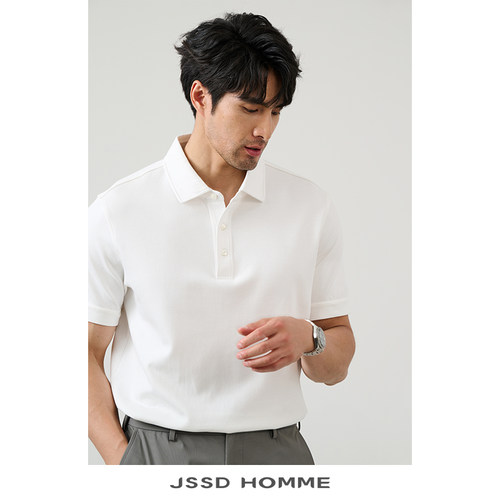 JSSDHOMME天然长绒棉短袖POLO衫
