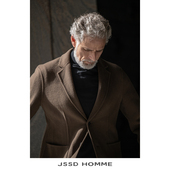 男羊毛外套双面呢西服男款 JSSD 新款 通勤商务休闲西装 HOMME 冬季