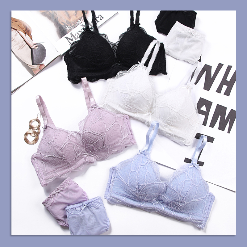 无钢圈薄棉舒适三角杯内衣