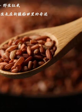 新疆伊犁察农野生红米大米粗粮杂粮红糙米养生米孕妇老人煮粥新米