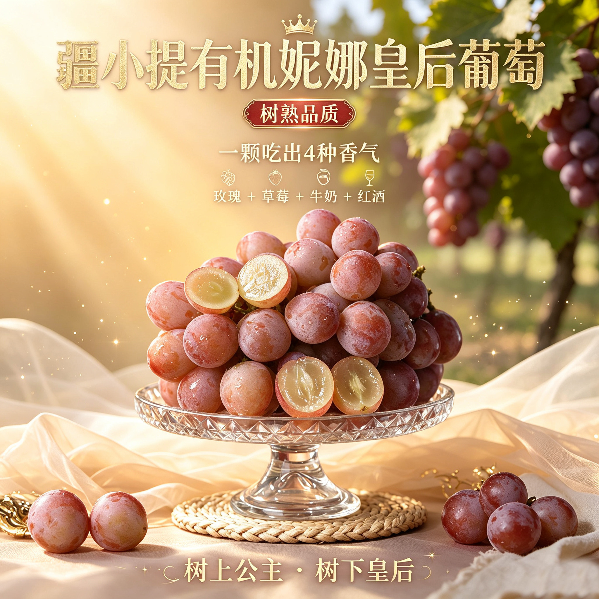 新疆妮娜皇后葡萄无籽礼盒3斤