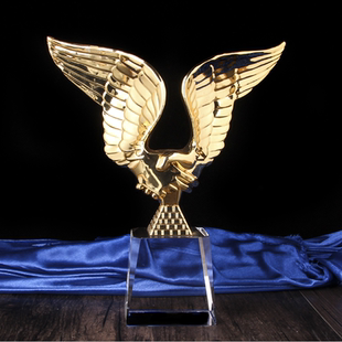 金属握手奖座合作共赢团队金属奖杯刻字现货年终会颁奖奖品纪念品