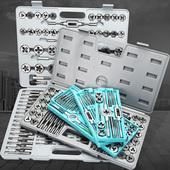 丝攻丝锥套装 攻丝钻头手用丝锥板牙套丝工具攻丝器攻牙丝锥扳手