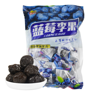 500克蓝莓李果酸甜果脯蜜饯果干办公室休闲零食小吃特产福建厦门