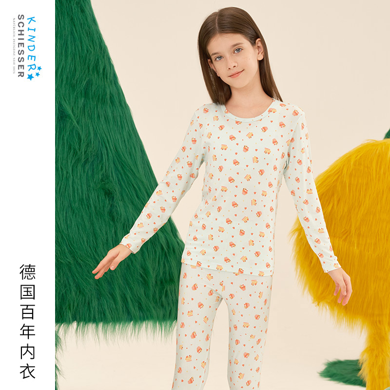 舒雅女童莫代尔保暖内衣套装