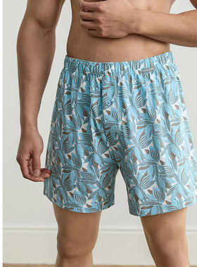 SCHIESSER舒雅男士莫代尔亲肤透气印花阿罗裤家居短裤22776X