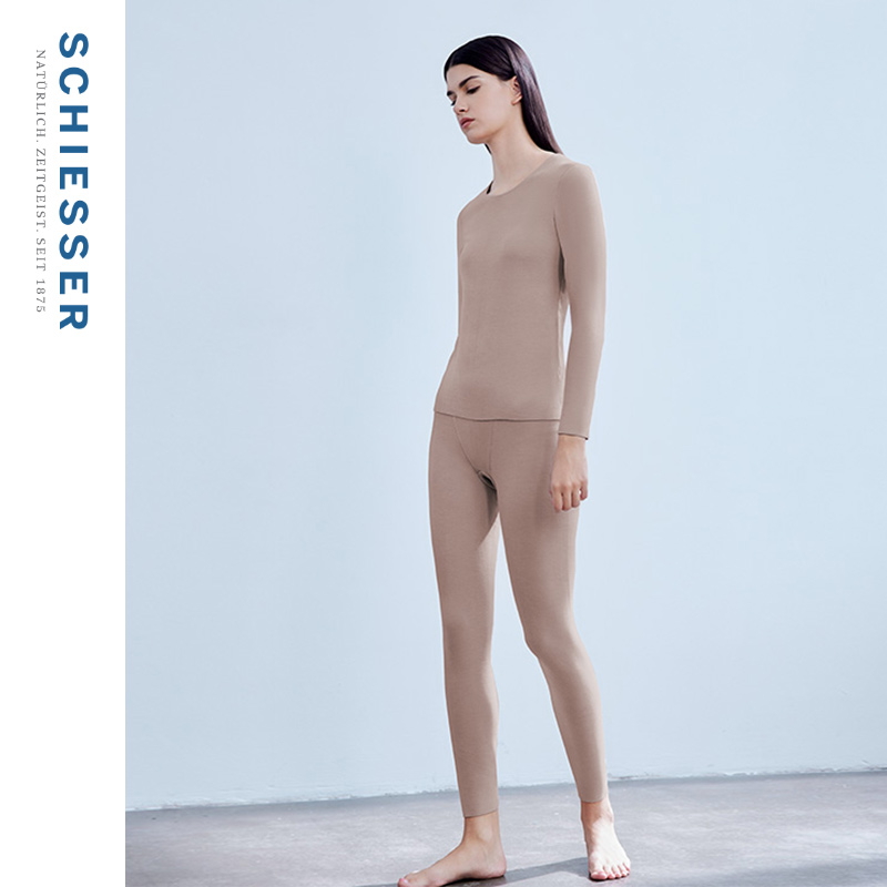 舒雅女士雙輕絨磨毛保暖套裝