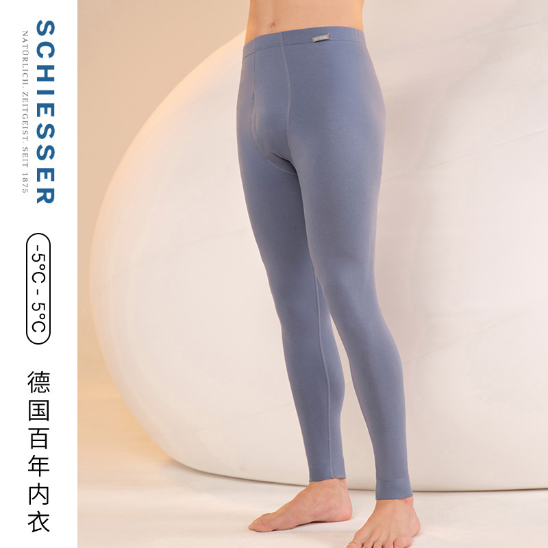 舒雅棉氨绒男7A抗菌保暖裤