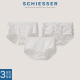 3条装 21712T SCHIESSER舒雅女士40S棉质印花亲肤透气中腰平角内裤