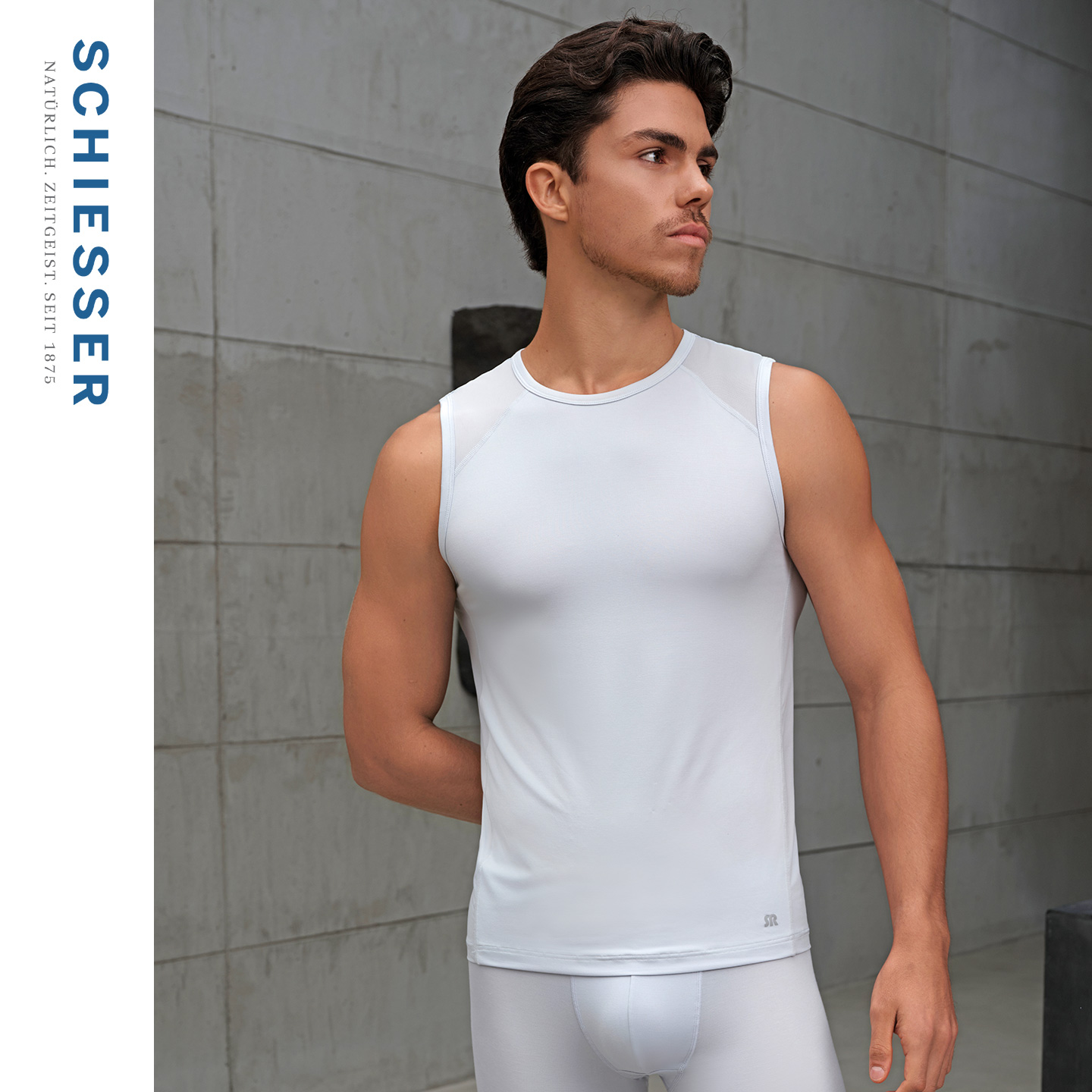 舒雅男士莫代尔吸湿速干背心