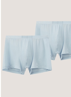 2条装SCHIESSER舒雅男士锦纶冰丝凉感速干透气中腰平角内裤20013T