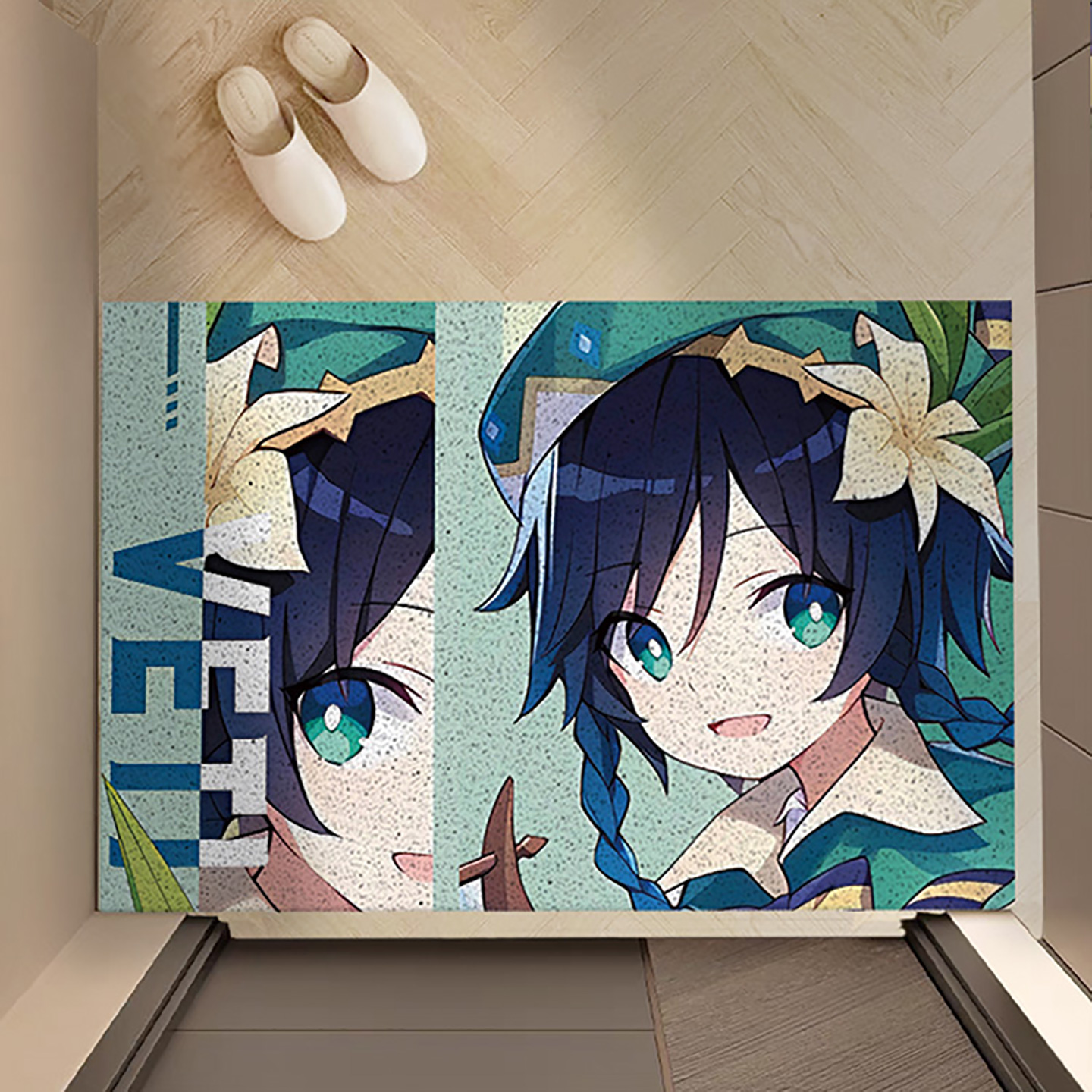 原神入户门地垫丝圈地垫可裁剪防滑耐磨门口防滑浴室脚垫可定制