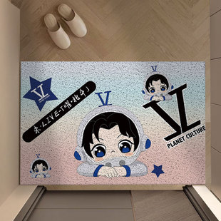 张杰地垫家用入户门垫丝圈地垫可裁剪防滑耐磨门口防滑垫浴室垫