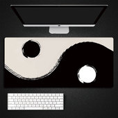 易经1橡胶加厚电脑键盘学生书桌垫游戏电竞防滑桌垫鼠标垫 超大垫