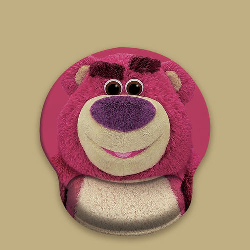 草莓熊潮牌手托记忆棉硅胶鼠标垫