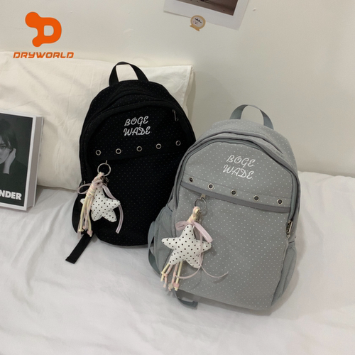 DRYWORLD耐用透明波点双肩书包