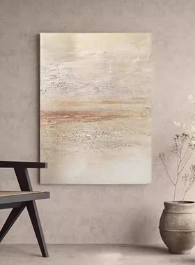 民宿Wabi挂画入口风格油画黄色装饰画手绘无障碍Normcore沙发暖Sa