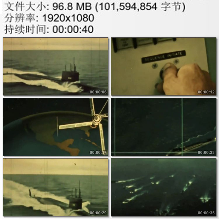 美国海军启动子午仪计划导航卫星研究 高清实拍视频素材
