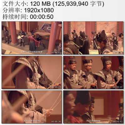 官员上朝手持笏板朝板按等级次序站立大明宫宣政殿 实拍视频素材