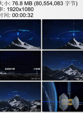 北斗卫星测量珠穆朗玛峰高度的原理 实拍视频素材