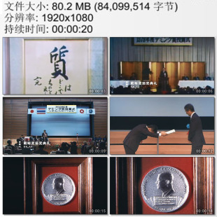 世界国家质量奖颁奖典礼 日本科技协会戴明奖 高清实拍视频素材