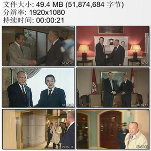 香港回归 领导人握手 交接仪式 动态实拍视频素材