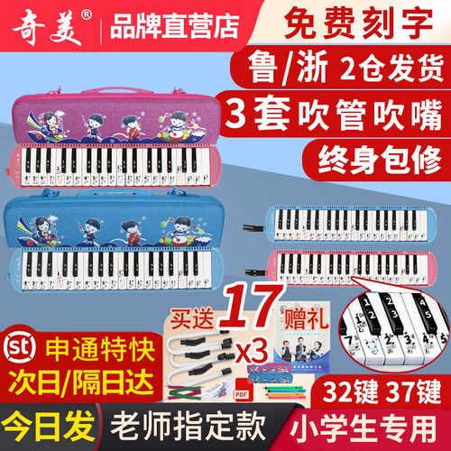 奇美小状元小宝贝口风琴37键小学生专用课堂乐器儿童初学者演奏
