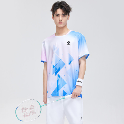 薰风旗舰店夏季运动赛服羽毛球服女文化衫男款大赛服熏风KW-4106