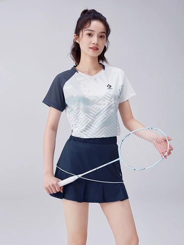 Быстросохнущая форма для бадминтона подходит для мужчин и женщин, дышащий спортивный костюм для тренировок, футболка, впитывает пот и запах