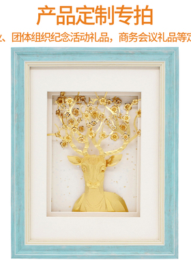 金箔画产品定制公司客户企业年会会议学校银行店庆活动商务礼品