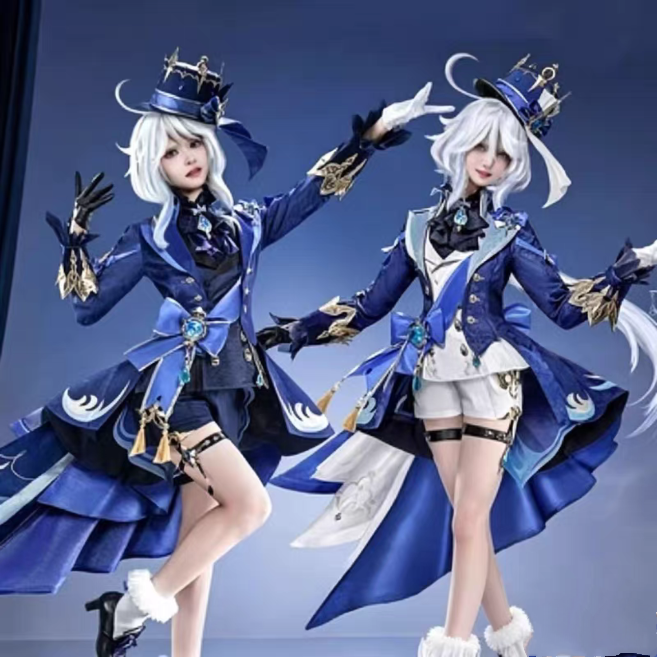 原神cos服芙卡洛斯枫丹白黑芙宁娜水神cosplay游戏二次元c服元神