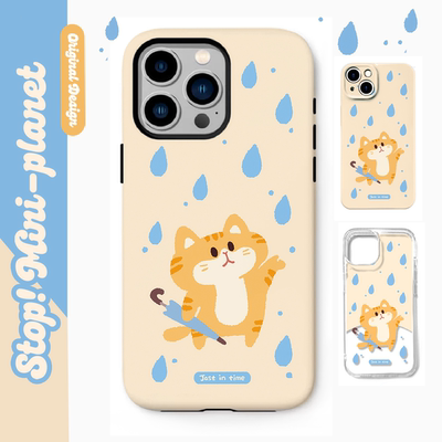 别动小行星|下雨猫原创iPhone16手机壳13promax14亚克力防摔个性潮可爱适用苹果15xs华为mate60pro小米vivo