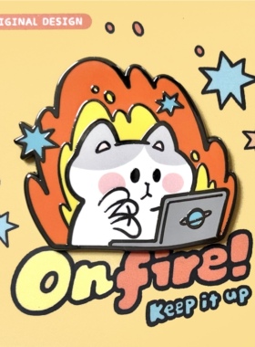 别动小行星|工作猫原创金属胸针徽章pin磁吸男女潮个性卡通可爱