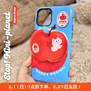 别动小行星苹果猫虫原创iPhone14磁吸手机壳13promax16二合一12亚克力支架11新款防摔个性潮可爱适用苹果15