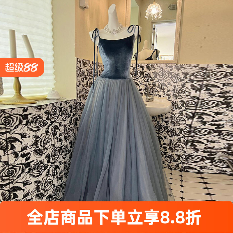 法式吊带晚礼服高端声乐艺考