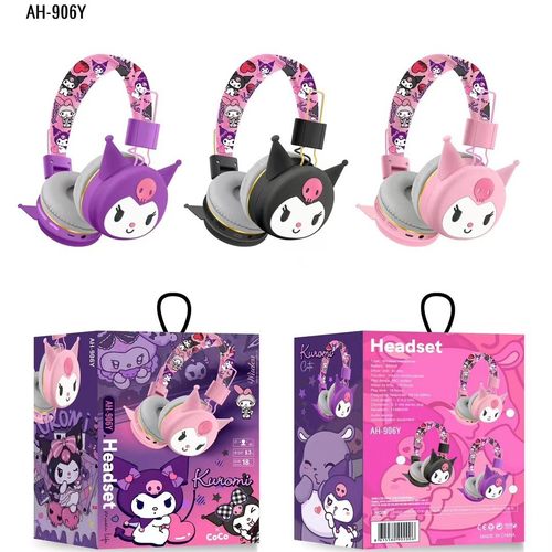 外贸三丽鸥布布卡通蓝牙运动耳机无线头戴式游戏电竞耳麦手机通用