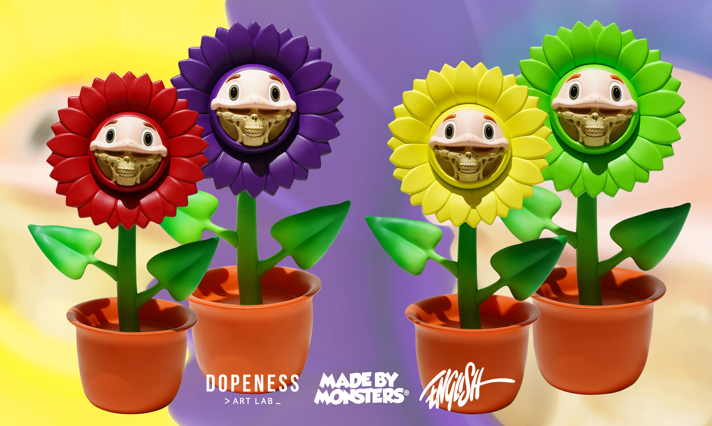 [msx]现货 ron english 太阳花天线宝宝 telegrinnies sunflowers