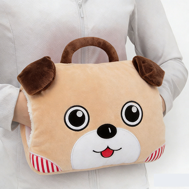 彩虹充电热水袋已注水电分离安全防爆暖手宝捂手汤婆子插手可拆洗