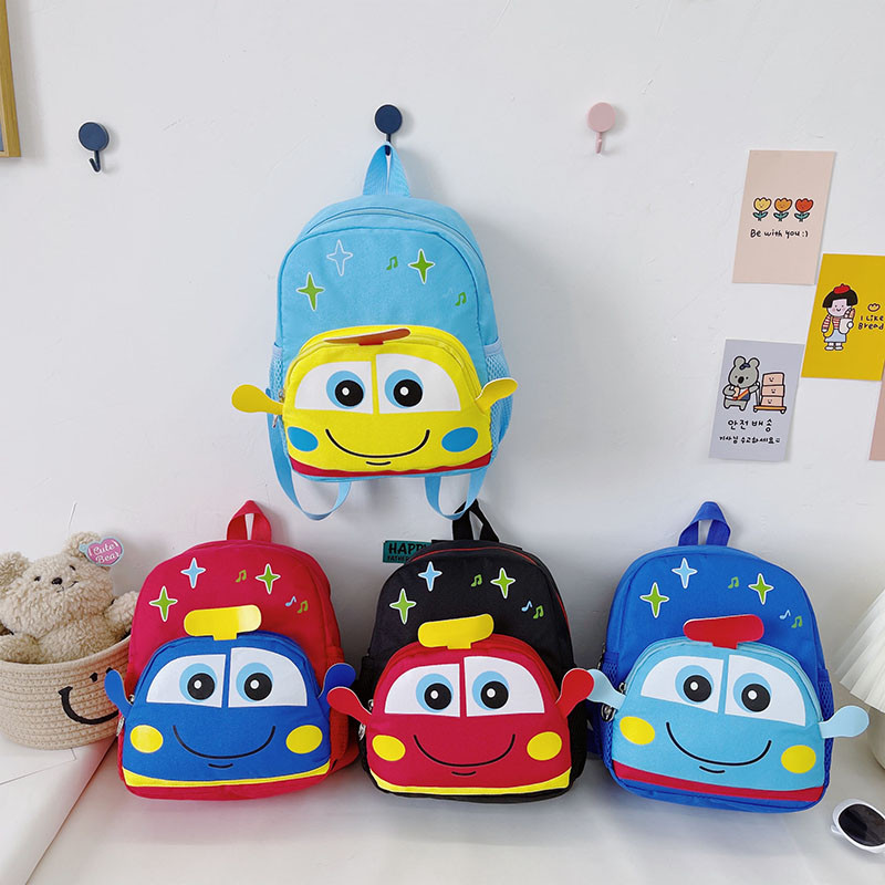 可爱书包儿童幼儿园2-3-5岁双肩男孩子小汽车女宝宝小背包小中班4