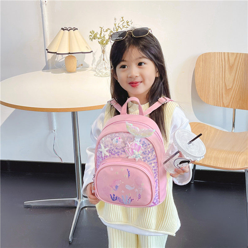 幼儿园入学书包儿童宝宝超萌背包亮片2岁女孩3岁女童小班双肩包