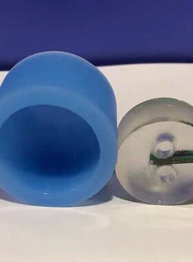 PCB 金相切片冷镶模 软身硅胶模 蓝色圆形软胶模具 内径25*18mmmm