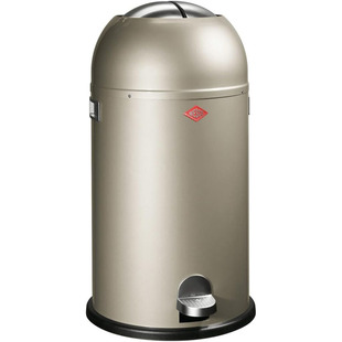100%德国代购进口Wesco Kickmaster合金钢金属脚踏式垃圾桶33L