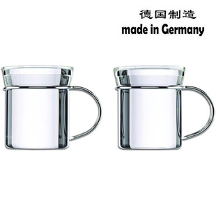 100%德国原装进口mono filio TeaCup耐热玻璃18/10不锈钢茶杯水杯