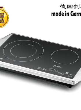 100%德国原装进口ROMMELSBACHER CT3403/TC不锈钢双灶电陶炉