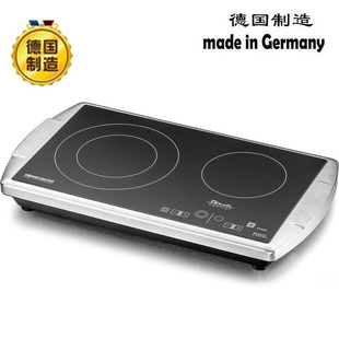 100%德国原装进口ROMMELSBACHER CT3403/TC不锈钢双灶电陶炉