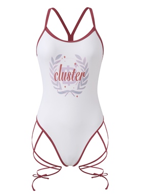 【cluster.b】2025十月胶囊系列连体渐变印花绑带泳衣2d4b0d1a